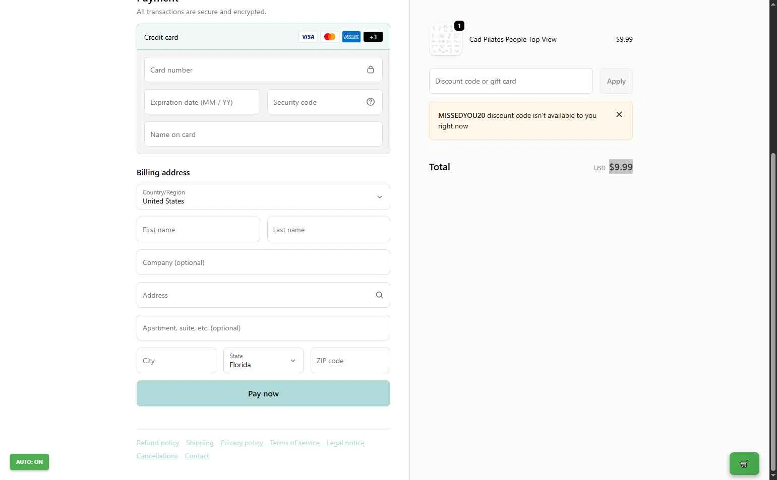 Toffu Co checkout page showing Toffu Co promo code box | Screenshot taken by SimplyCodes community member on Dec 20, 2025