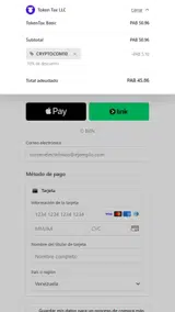 TokenTax coupon verification screenshot