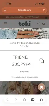 FRIEND-2JGP9P4 coupon verification screenshot