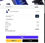 WELCOME15 coupon verification screenshot