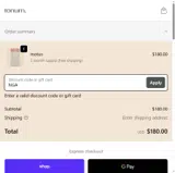 Tonum coupon verification screenshot