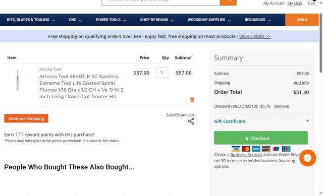 ToolsToday checkout page showing ToolsToday coupon code box | Screenshot taken by SimplyCodes community member on Aug 12, 2025