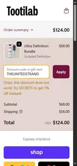 THEUNITEDSTRAND coupon verification screenshot