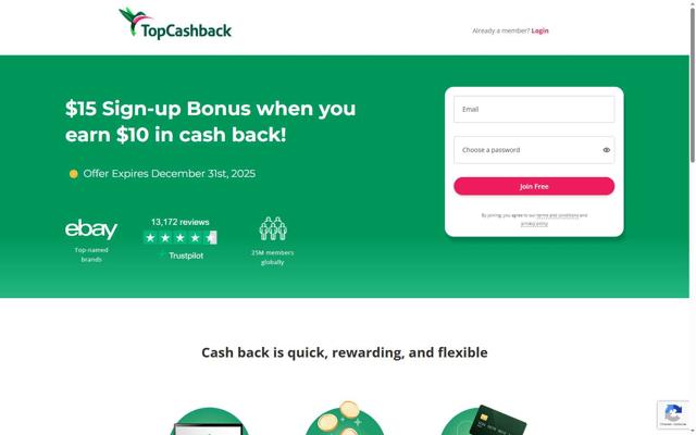 TopCashback checkout page showing TopCashback promo code box | Screenshot taken by SimplyCodes community member on Aug 5, 2025