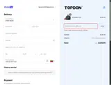 TOPDAD coupon verification screenshot
