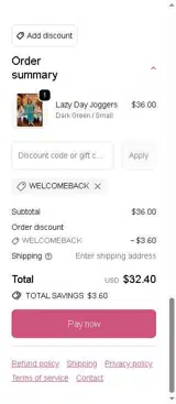 Top Notch Boutique coupon verification screenshot
