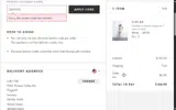 SAVINGS coupon verification screenshot