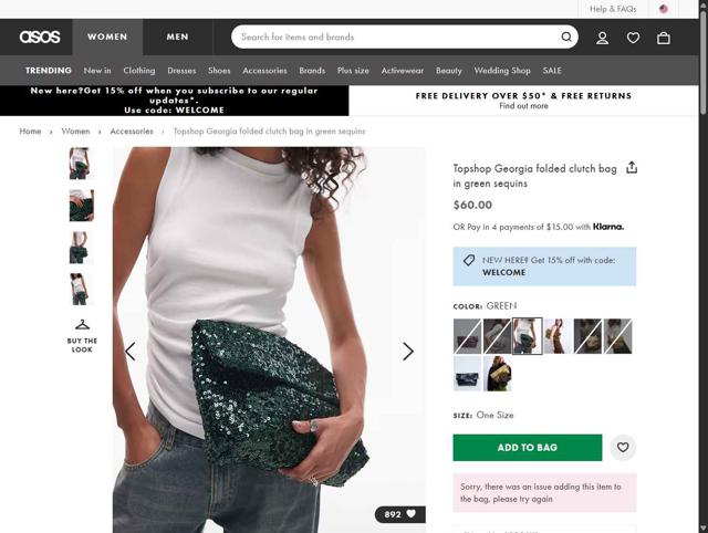 Topshop checkout page showing Topshop promo code box | Screenshot taken by SimplyCodes community member on Aug 30, 2025