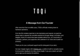 TOQi coupon verification screenshot