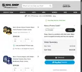 Toronto Maple Leafs Shop coupon verification screenshot