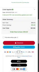 Toronto Blue Jays coupon verification screenshot