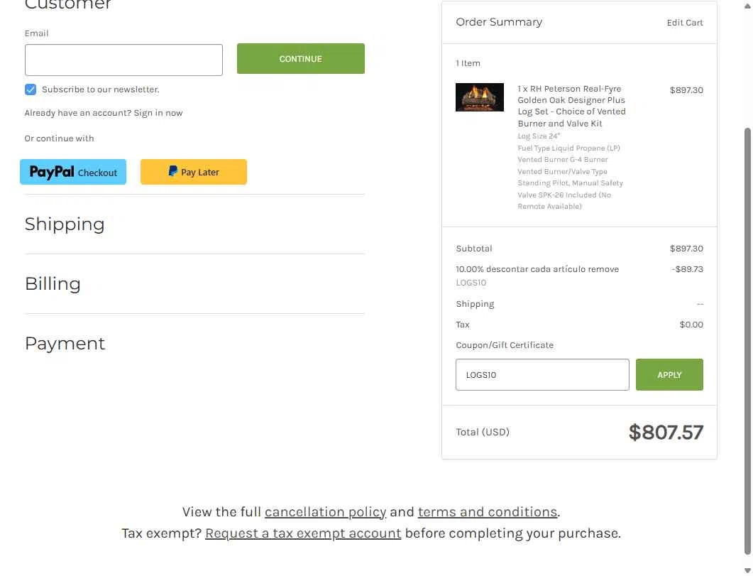 Total Home Supply checkout page showing Total Home Supply coupon code box | Screenshot taken by SimplyCodes community member on Jun 3, 2025