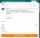 VET20 coupon verification screenshot