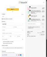 TOUCHSKIN coupon verification screenshot