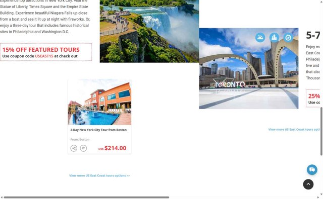 Tours4Fun checkout page showing Tours4Fun promo code box | Screenshot taken by SimplyCodes community member on May 9, 2025
