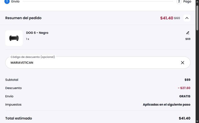 Tractive checkout page showing Tractive discount code box | Screenshot taken by SimplyCodes community member on Aug 31, 2025