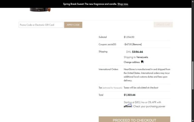 Tracy Anderson checkout page showing Tracy Anderson promo code box | Screenshot taken by SimplyCodes community member on May 2, 2025
