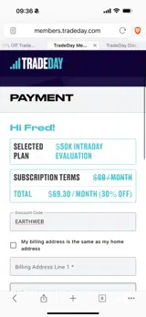 EARTHWEB coupon verification screenshot