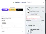 Tradehome Shoes coupon verification screenshot