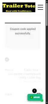 sintek coupon verification screenshot