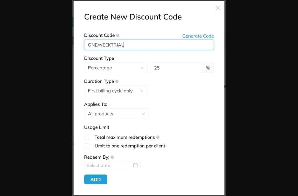 Trainerize checkout page showing Trainerize discount code box | Screenshot taken by SimplyCodes community member on Dec 29, 2025