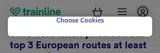 Trainline coupon verification screenshot
