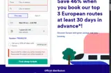 Trainline coupon verification screenshot
