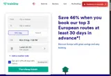 Trainline coupon verification screenshot