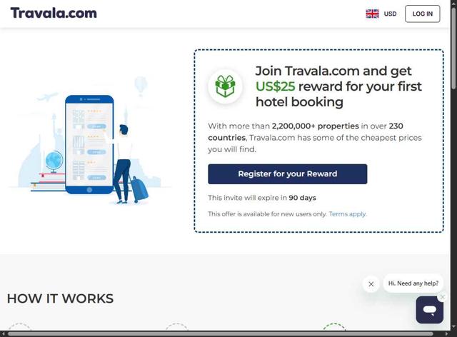 Travala.com checkout page showing Travala.com discount code box | Screenshot taken by SimplyCodes community member on Aug 7, 2025