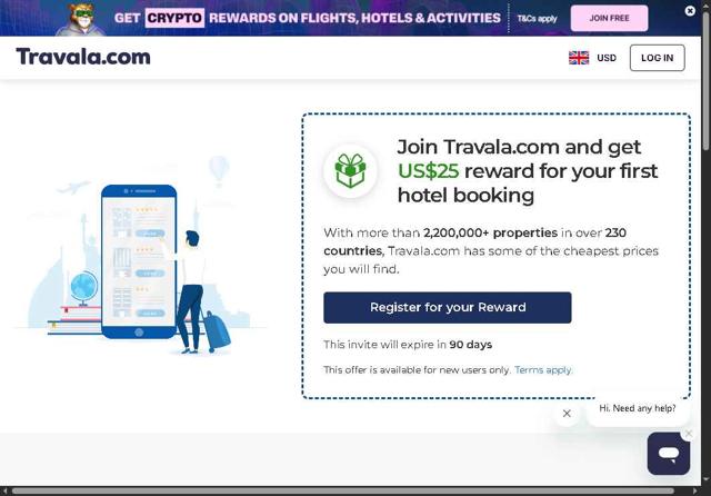 Travala.com checkout page showing Travala.com discount code box | Screenshot taken by SimplyCodes community member on Sep 5, 2025