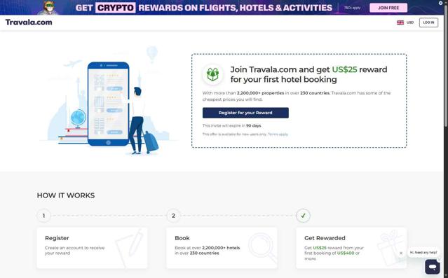 Travala.com checkout page showing Travala.com discount code box | Screenshot taken by SimplyCodes community member on Sep 9, 2025