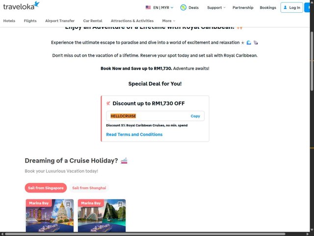 Traveloka checkout page showing Traveloka promo code box | Screenshot taken by SimplyCodes community member on Jul 30, 2025