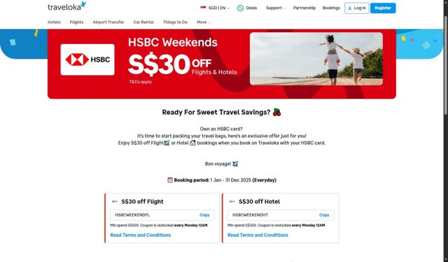 Traveloka checkout page showing Traveloka promo code box | Screenshot taken by SimplyCodes community member on Sep 3, 2025