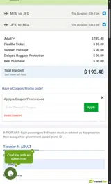 TFY coupon verification screenshot