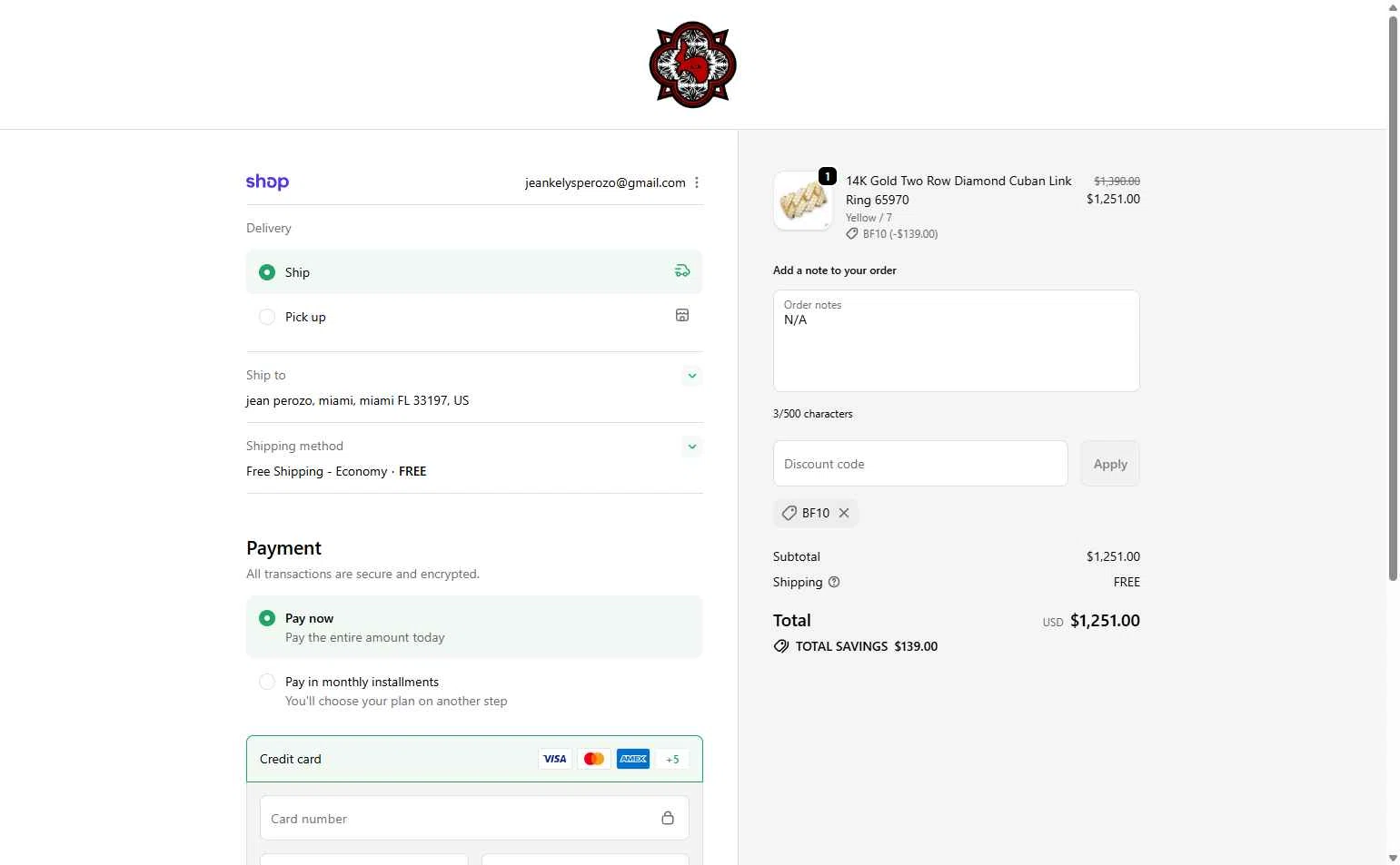 TraxNYC checkout page showing TraxNYC promo code box | Screenshot taken by SimplyCodes community member on Nov 21, 2025