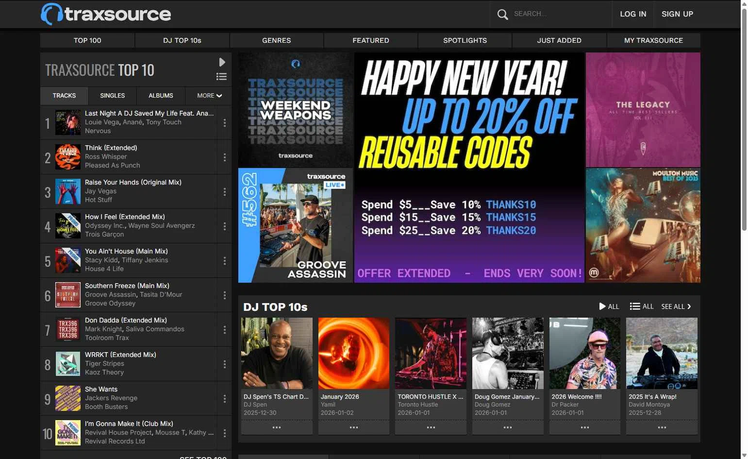 Traxsource checkout page showing Traxsource discount code box | Screenshot taken by SimplyCodes community member on Jan 3, 2026