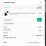 Tree Keeper Bag coupon verification screenshot