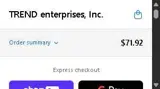 Trend Enterprises coupon verification screenshot