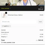 happy10 coupon verification screenshot
