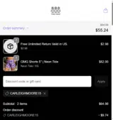 CARLEIGHMOORE15 coupon verification screenshot