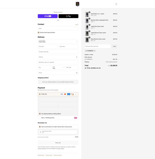 Triple F.A.T. Goose checkout page showing Triple F.A.T. Goose discount code box | Screenshot taken by SimplyCodes community member on Jul 30, 2025