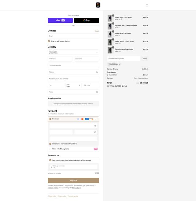 Triple F.A.T. Goose checkout page showing Triple F.A.T. Goose discount code box | Screenshot taken by SimplyCodes community member on Jul 26, 2025
