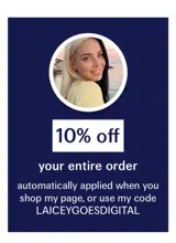 LAICEYGOESDIGITAL coupon verification screenshot