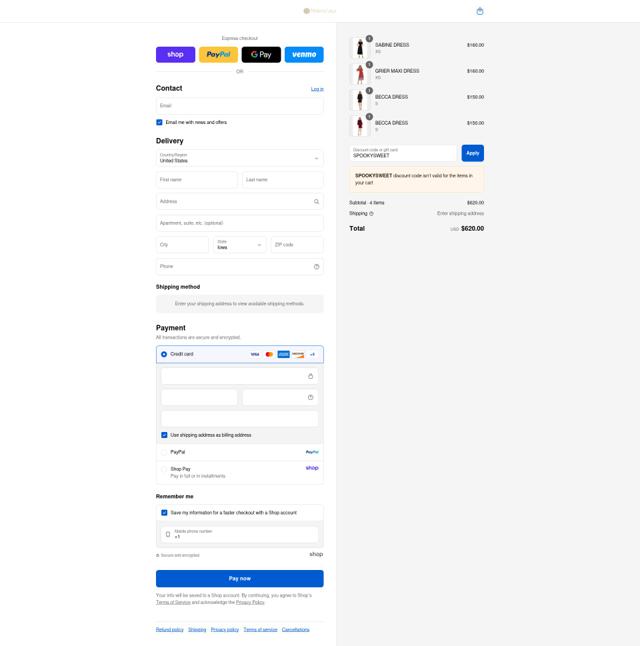 Trish Scully checkout page showing Trish Scully discount code box | Screenshot taken by SimplyCodes community member on Sep 4, 2025