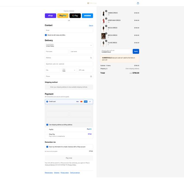 Trish Scully checkout page showing Trish Scully discount code box | Screenshot taken by SimplyCodes community member on Sep 12, 2025