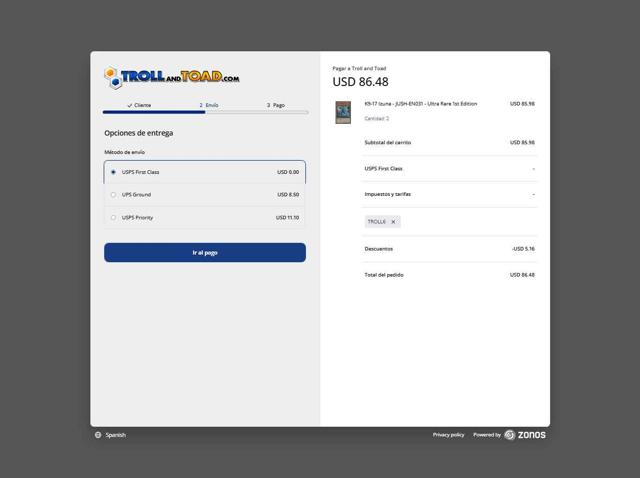 Troll and Toad checkout page showing Troll and Toad promo code box | Screenshot taken by SimplyCodes community member on Aug 10, 2025