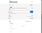 TropiClean coupon verification screenshot