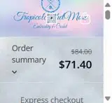 10ZIKA coupon verification screenshot