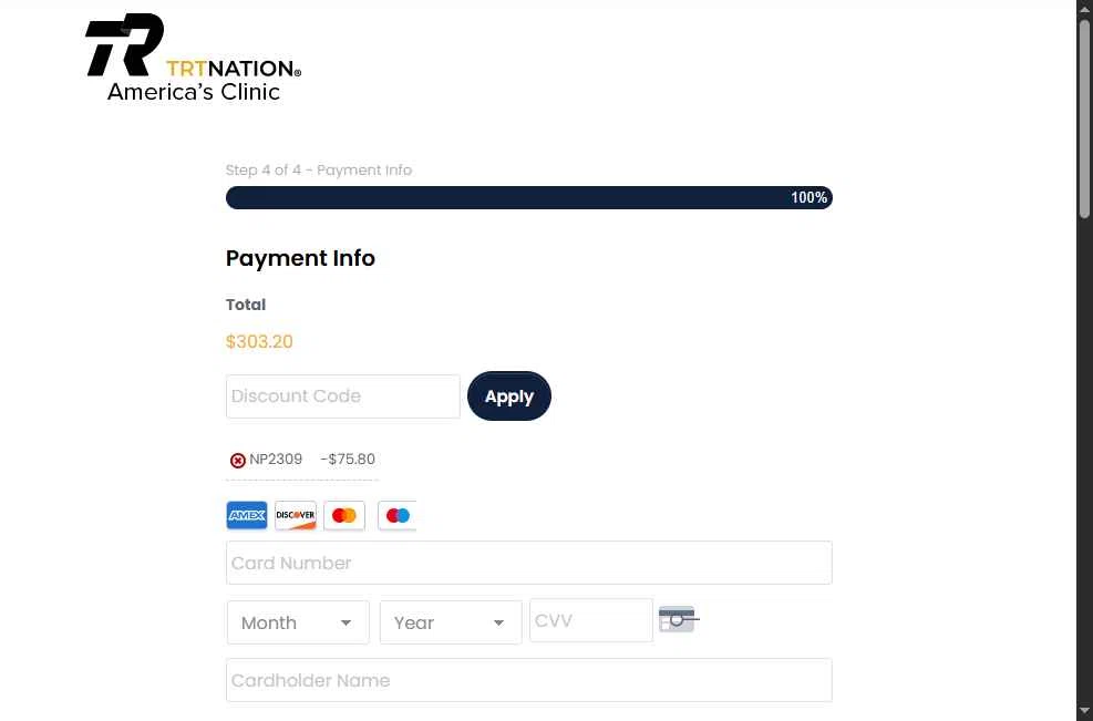 TRT Nation Promo Codes - 25% Off (4 Verified) Mar 2026