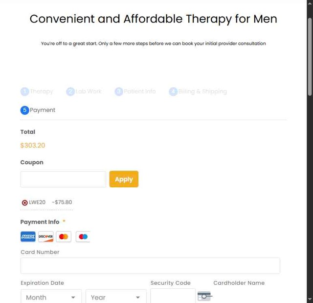 TRT Nation checkout page showing TRT Nation coupon code box | Screenshot taken by SimplyCodes community member on Jul 3, 2025